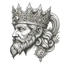 King David tattoo design idea