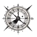 Longitude And Latitude tattoo design idea