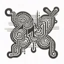 1473 written in morse code flowing tattoo design idea