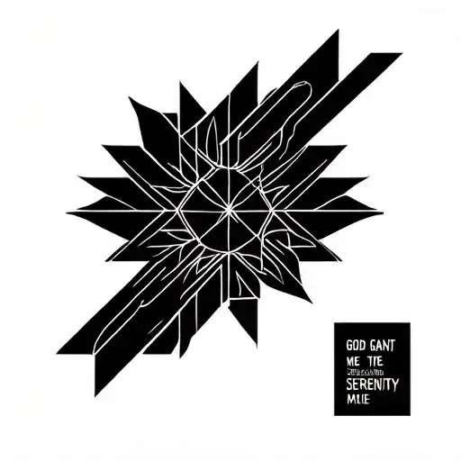 god grant me the serenity tattoo design idea