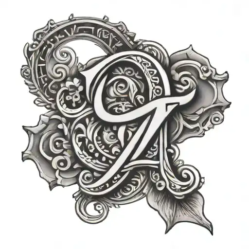 number 14 tamil letters tattoo design idea