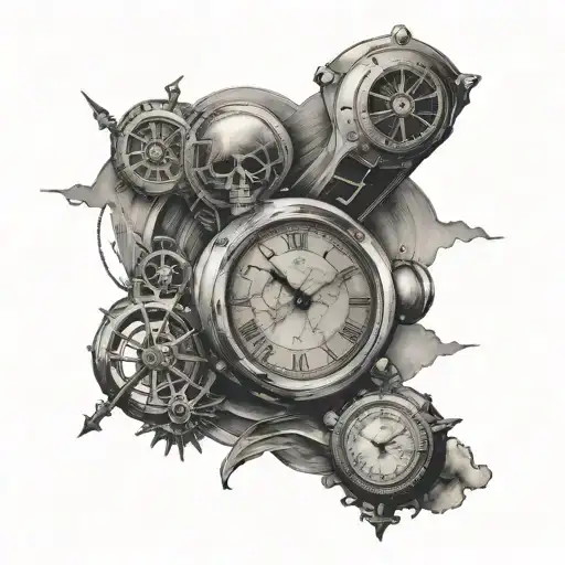 Time Travel tattoo design idea