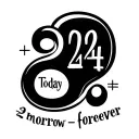 create a tattoo design that includes a semicolon with the numbers 224 (2=today, 2=tomorrow, 4=forever) incorporated in t tattoo design idea