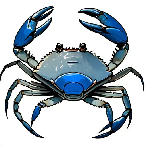 Blue Crab tattoo design idea
