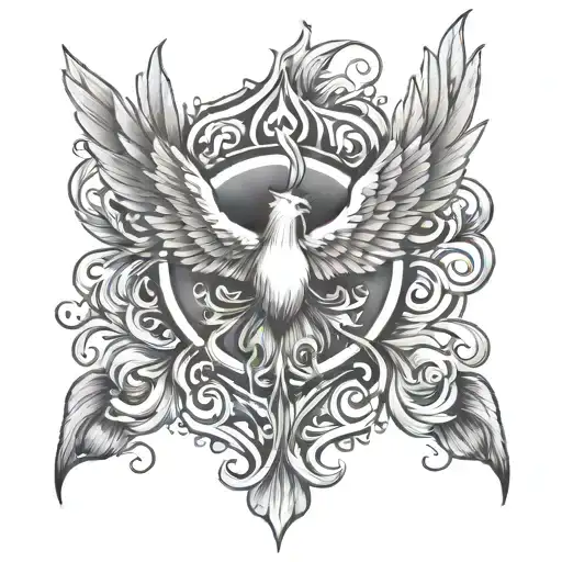 Holy Spirit words tattoo design idea