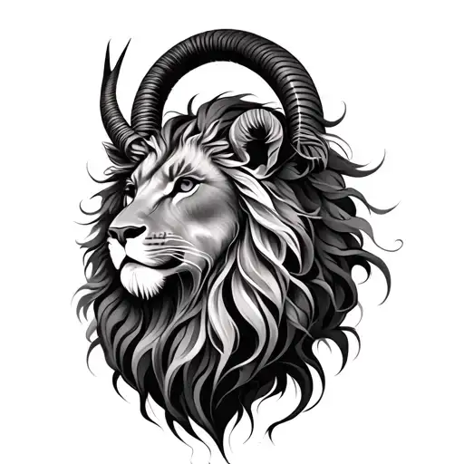 Leo, Capricorn and gemini zodiac sign tattoo design idea