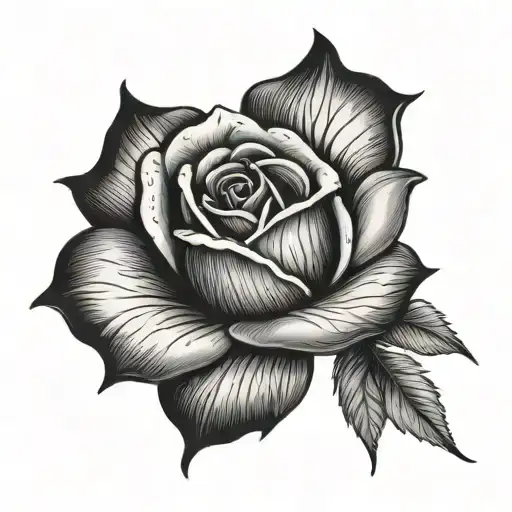 black rose for elbow ditch filler tattoo tattoo design idea