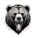 bear savage tattoo design idea