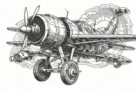 aviation engineer tattoo design idea