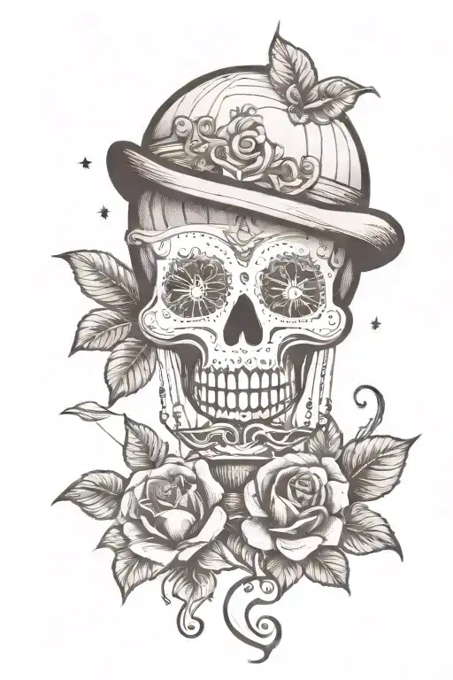 current design as a hot air balloon floating tattoo design idea