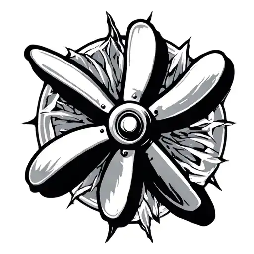 Boat Propeller tattoo design idea
