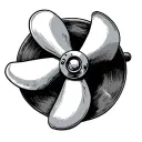Boat Propeller tattoo design idea