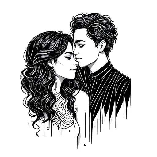 Creative and unique minimalist couple tattoo inspire song tangled upin you from stand tattoo design idea