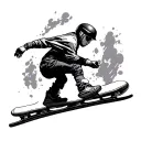 skating tattoo design idea