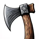 Tomahawk axe tattoo design idea
