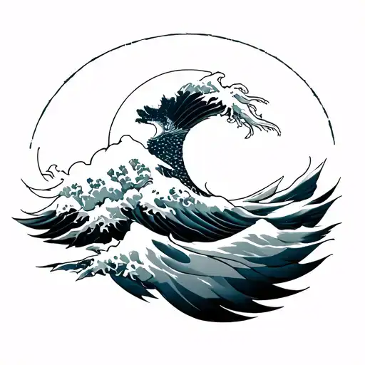 Kanagawa tattoo design idea