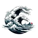 Kanagawa tattoo design idea