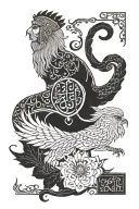 takht Jamshid tattoo with farvahar and a Persian quote  tattoo design idea