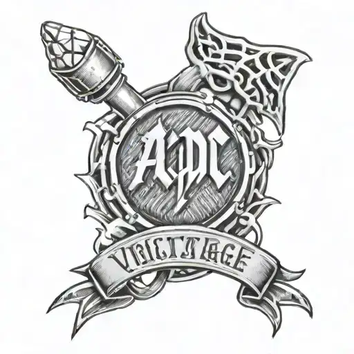 Ac/Dc Voltage Sign Tattoo tattoo design idea