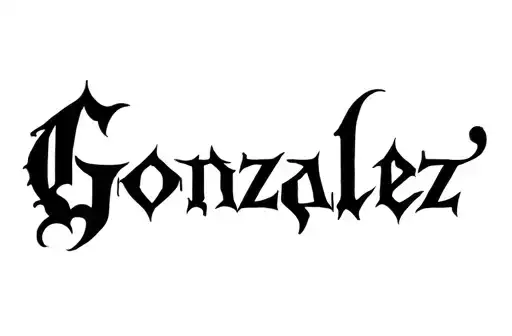 "Gonzalez" tattoo design idea