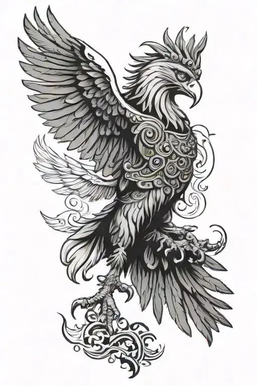 Albanian eagle Skanderbeg tattoo design idea