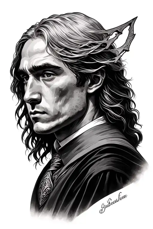 Draco Malfoy, Severus Snape inspired tattoo design idea