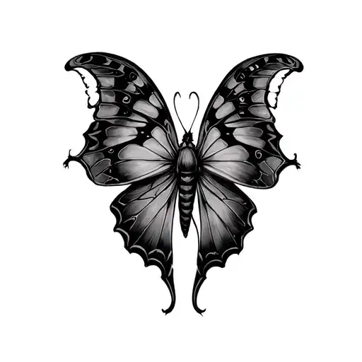 Metamorphosis tattoo design idea