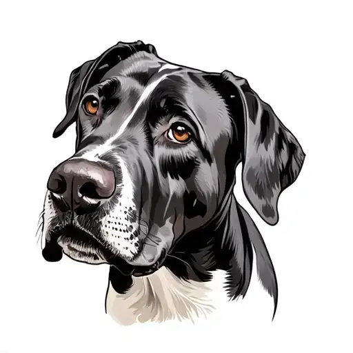 Great Dane tattoo design idea