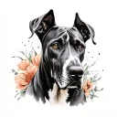 Great Dane tattoo design idea