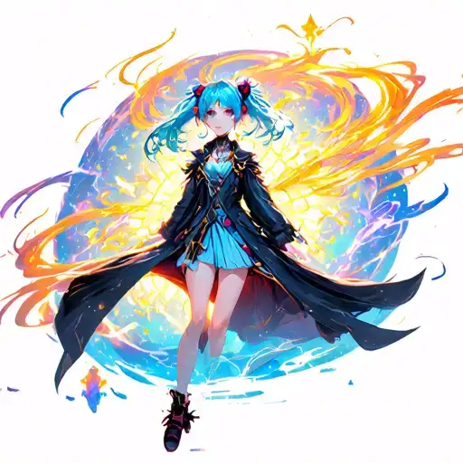 Acheron Honkai Star Rail scene with vibrant colors tattoo design idea