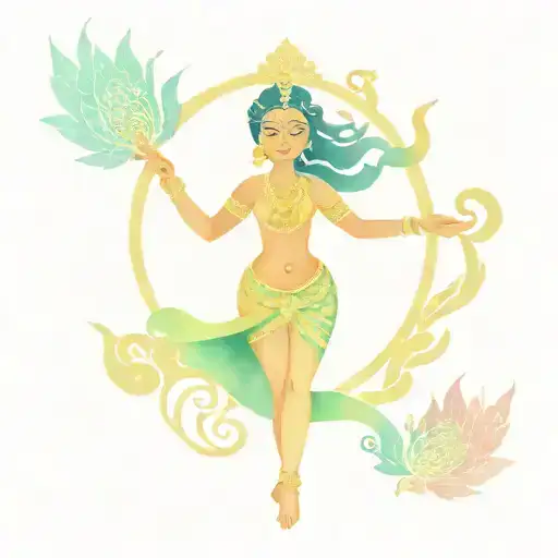 Durga Puja tattoo design idea