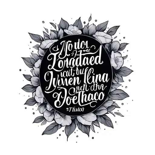 Bible Scripture tattoo design idea