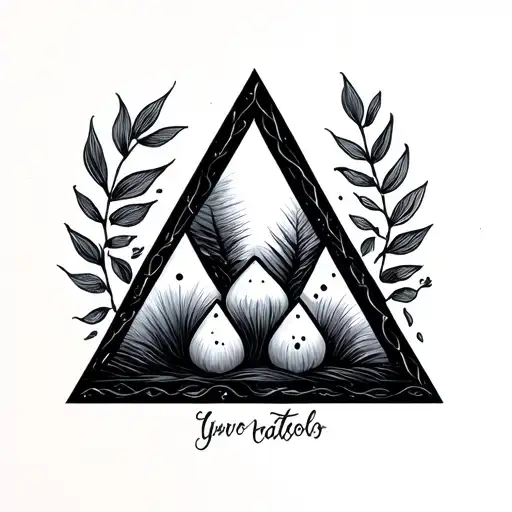 Triangle Family tattoo design idea