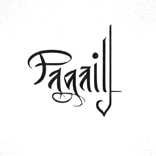 Tamil font tattoo design idea
