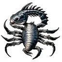 Scorpio fish tattoo design idea