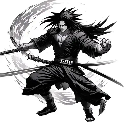 Madara Uchiha fighting byakuya kuchiki tattoo design idea