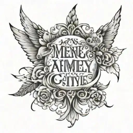 quotes written tattoo design idea