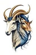 Taurus and Capricorn and Sagittarius together tattoo design idea