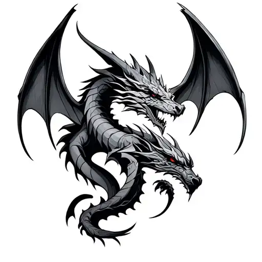 Norse Dragon tattoo design idea