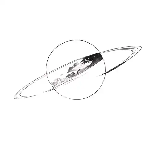 Coverup Space tattoo design idea