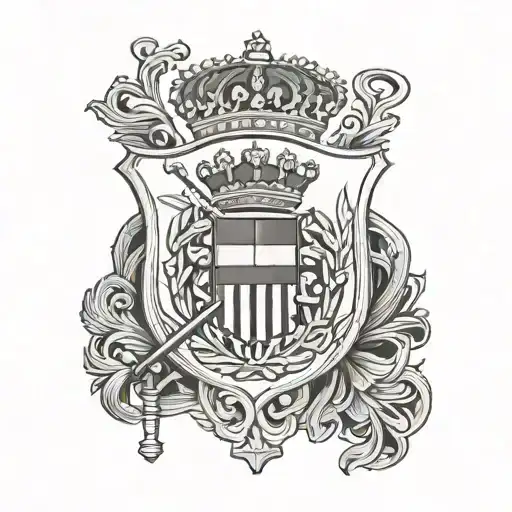 croatian flag and gun  tattoo design idea