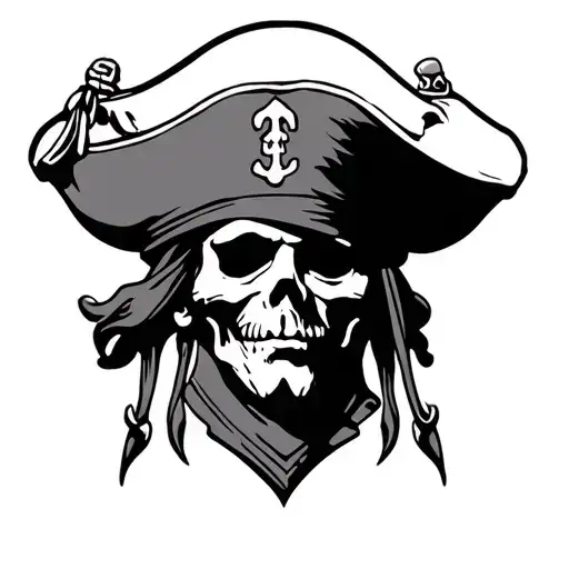 Pirate Face tattoo design idea
