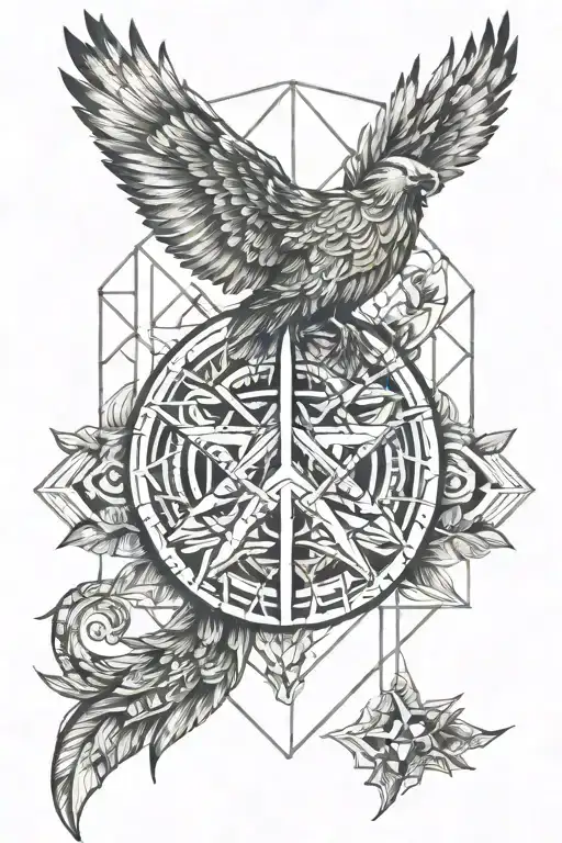 peace protection prosperity tattoo design idea