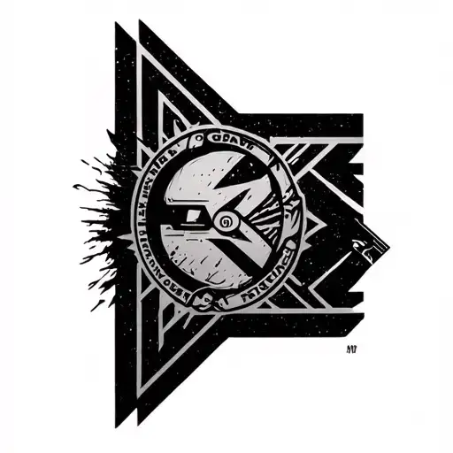 Linkin park logo merged anime naruto, star wars, lord of the rings tattoo design idea