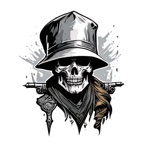 gangsta executioner tattoo design idea