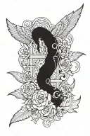 service and sacrifice tattoo design idea