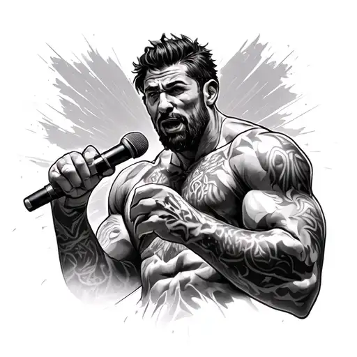 man in the arena speech tattoo design idea
