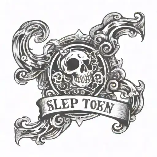 sleep token band logo tattoo design idea