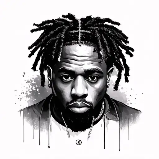 kendrick lamar albums mashup tattoo design combining elements without faces tattoo design idea