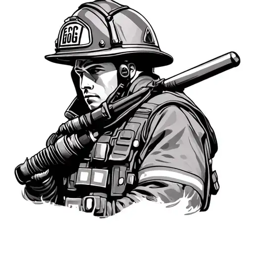 order 66 firefighter tattoo design idea